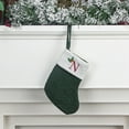 thumbnail image 4 of Luoshdecor Christmas Weave Stockings,Small 7.8 in Green Embroidered Letter N Christmas Stocking for Tree Home Party Decor, 4 of 5