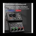 thumbnail image 4 of 4X Tarjeta de Sonido Q-12 Mezclador de Audio Placa de Sonido Consola Interfaz de de Escritorio 4 Canales 48V Potencia Estéreo Tarjeta de Sonido para Ordenador, 4 of 5