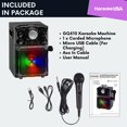 thumbnail image 5 of Karaoke USA GQ410 Reproductor de karaoke MP3 portátil con Bluetooth, PA y batería integrada, 5 of 5