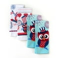 Mainstays Owl Kitchen Linen Set of 6 4 Kitchen Towels, Pot Holder