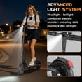 thumbnail image 6 of Electric Scooter for Adults 8.5" Solid Tire 19.9 mph 350W Motor 23 Miles Range Iron Frame Foldable Commuting E Scooter with LED Lights, 6 of 11