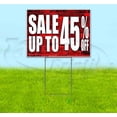 thumbnail image 1 of Sale Up To 45% Off (18" x 24") Yard Sign, Includes Metal Step Stake, 1 of 6