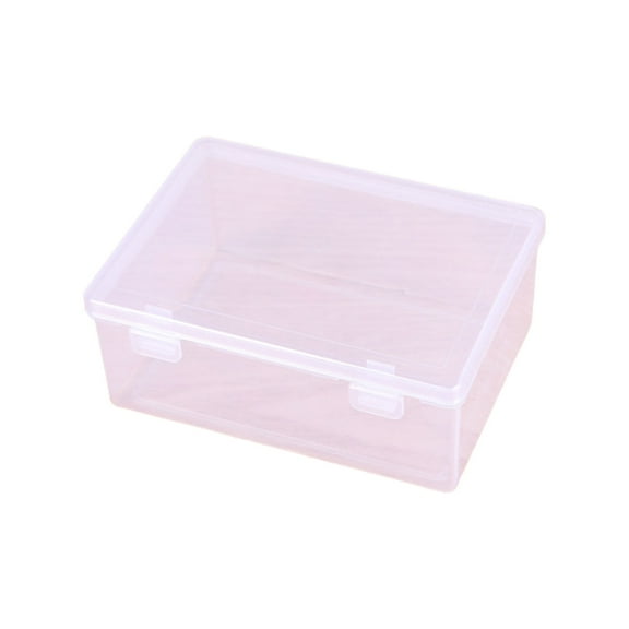 Small Storage-Bins Transparent Storage Container Jewelry Storage Box with Lid