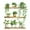 Green, variant on 29.5 * 27cm Green Plant Decoration Wall Sticker For Bedroom And Living Room Decoration Wall Sticker