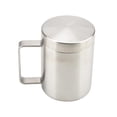thumbnail image 3 of Taza de acero inoxidable con tapa, taza para beber, taza térmica de doble capa, para leche y jugo. 250ml, 3 of 9