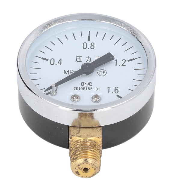 Manómetro De Vacío, Manómetros De Vacío, Manómetro De Vacío 14 NPT Manómetro De Presión De Agua Con Caja De Acero Inoxidable De Alta Precisión