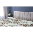 thumbnail image 5 of Ambesonne Floral Vintage Fitted Sheet, Romantic Vibes Roses, California King, Pale Pink Reseda Green, 5 of 5