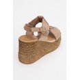 thumbnail image 4 of Olien - Alpargatas de plataforma de piel de ante beige beige 25 CM, 4 of 6
