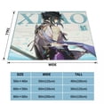 thumbnail image 1 of Childe Genshin Impact Blanket Flannel Ajax Autumn Anime Breathable Super Warm Throw Blankets for Bedding Travel Bedding Throws75x100cm 30x40in Gao Jinjia LED, 1 of 2