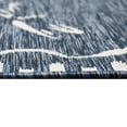 thumbnail image 4 of CARMEL Indoor/Outdoor Power Loomed Synthetic Blend Low Profile Area Rug - Transitional Border Garden Nature Decorative (Dragonfly Navy) (1'11" x 4'11"), 4 of 5