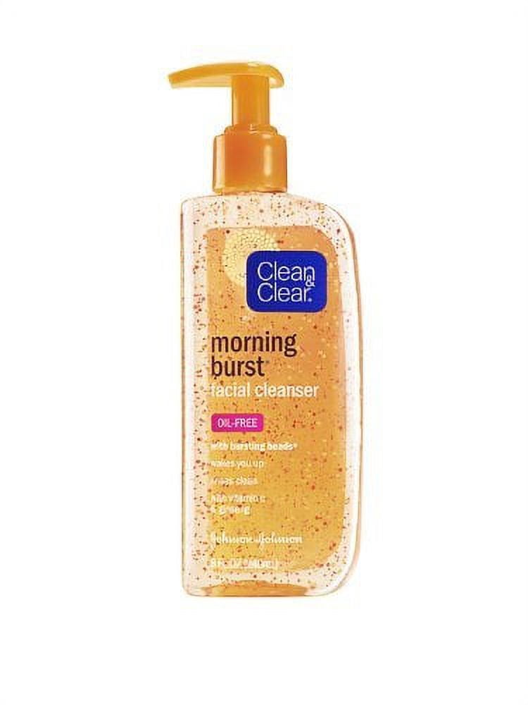 5 Pack - Clean & Clear Morning Burst Oil-Free Gentle Daily Acne Face Wash and Facial Cleanser, 8 fl oz
