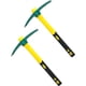 thumbnail image 1 of 2 azadas de 15 pulgadas para trabajo pesado, pico de deshierbe forjado con mango de goma de absorción de impactos, herramienta de mano de jardinería, hachas para excavar Prospe, 1 of 5