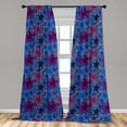 thumbnail image 5 of Ambesonne Nautical Curtains, Starfish Animal Art, Pair of 28"x63", Turquoise Pink, 5 of 5