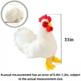 thumbnail image 3 of Fluffy Chicken Plush Toys Cute Farmyard Animal White Chicken Plushies Funny Hen Stuffed  Dolls Gift, 3 of 5
