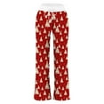 thumbnail image 5 of Pantalon Décontracté Élastique à Cordon pour Femmes, Pantalon de Pyjama Imprimé pour la Maison, 5 of 5