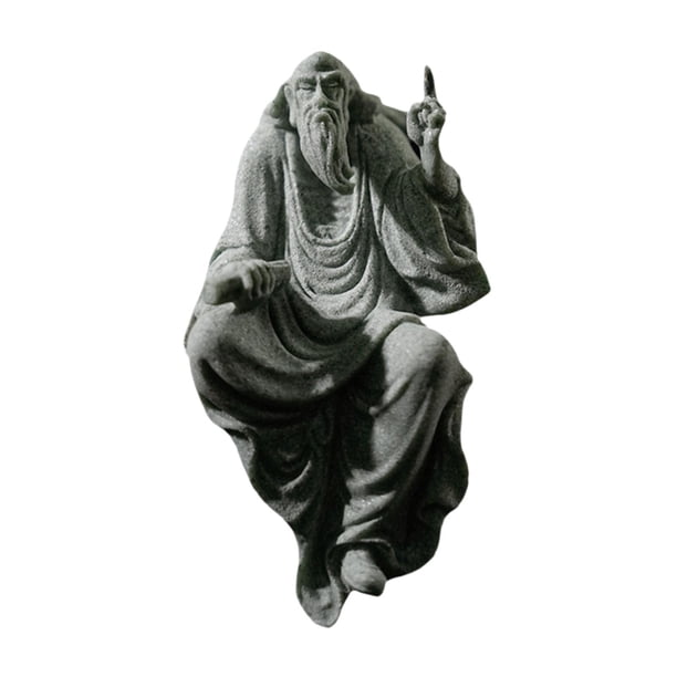 Estatua de figurita tradicional china, paisaje, exhibición, escultura de Feng Shui Preguntas de Laozi