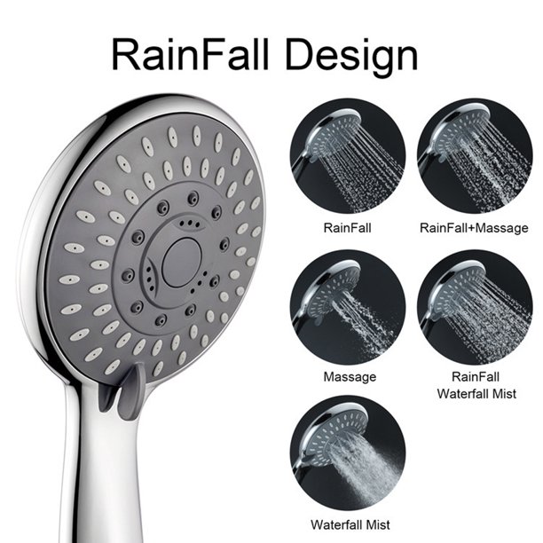 Shower Head with Handheld High Pressure, Hand Held Showerhead