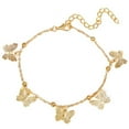 thumbnail image 1 of Butterfly Anklet Creative Handmade Alloy Ankle Bracelet Foot Chain for Women, 1 of 10