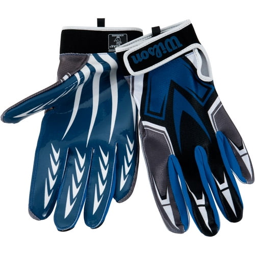 NEW* 1 pair WILSON SuperGrip Football Gloves YOUTH Medium Durable Washable Glove 