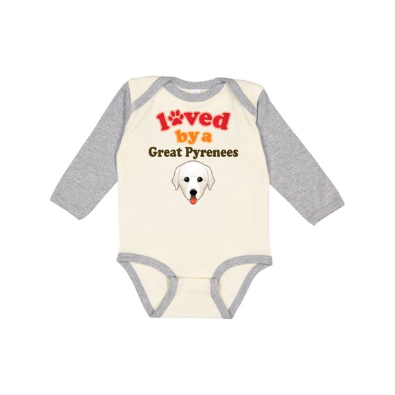 Inktastic Great Pyrenees Dog Gift Boys or Girls Long Sleeve Baby Bodysuit