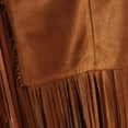 thumbnail image 5 of Women Cool Fringe Vest Faux Suede Tassels Cardigan Vintage 70s Hippie Clothes Open-Front Sleeveless Vest Top Female, 5 of 10