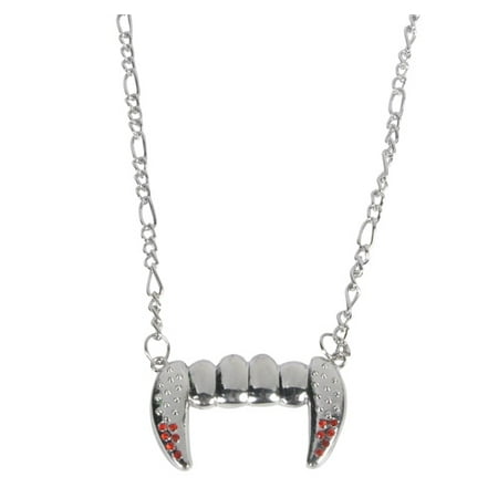 27.5 VAMPIRE FANGS BLING NECKLACE, Case of 144
