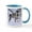 White/Blue Inside, variant on CafePress - Wolves Playing Mug - 11 oz Ceramic Mug - Novelty Coffee Tea Cup