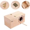 thumbnail image 2 of Pet Wood Parakeet Budgie Cockatiel Breeding Nesting Bird Avery Cage Box (m), 2 of 5