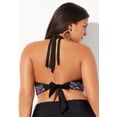 thumbnail image 2 of Swimsuits for All Women's Loop Strap Halter Bikini Top, 2 of 5