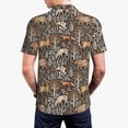 thumbnail image 6 of Salouo Moose fox bear leaf tree for Men's Short Sleeve Polo Shirts,Polo Shirts for Men Performance Short Sleeve Golf Shirt Athletic Casual Collared T-Shirt-XX-Large, 6 of 8