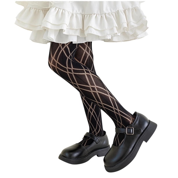 Odeerbi 0-13 Años Niñas Pantys de Encaje de Verano Mallas de Red de Algodón Leggings Huecos Pantalones de Malla Transpirables