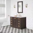 thumbnail image 5 of Water Creation Chestnut 48" Wood Single Bathroom Vanity in Brown Oak/Gold, 5 of 9