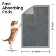 thumbnail image 5 of FPN Puppy Pads Charcoal  24"x36" Pack of 25 Super Absorbent 5-Layer Leak-Proof Disposable Pee Pads for Dogs, Cats & Rabbits Ideal for All Pets, 5 of 8