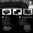 thumbnail image 6 of EvJk Luxury 7-Piece Comforter Set – Classic Black and White Floral Design, King, 6 of 6