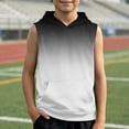 thumbnail image 4 of Kiijoy Toddler Boys Gradient Hooded Sweatshirt Summer Active Sleeveless Hoodie Top, 3-4 Years, 4 of 4