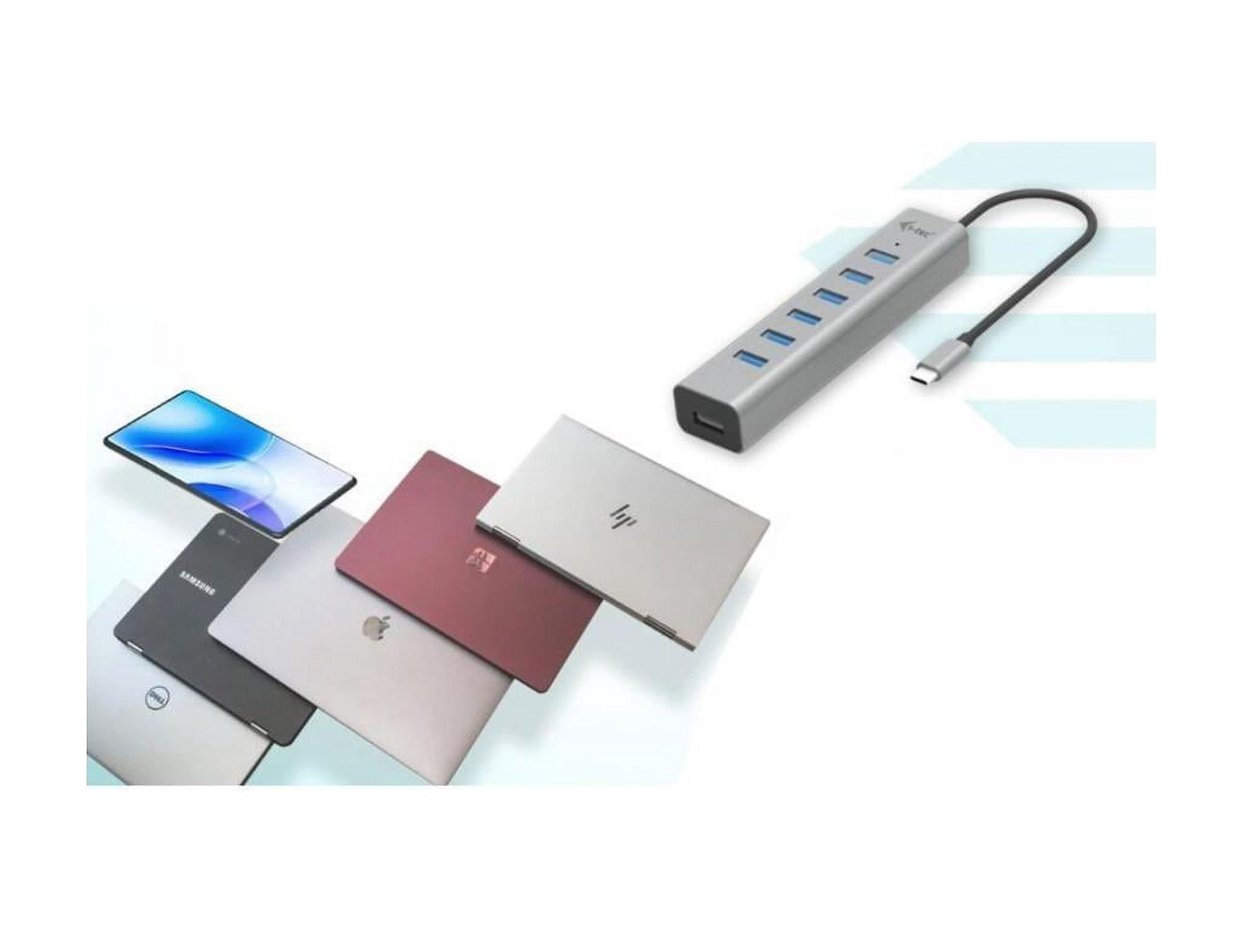 i-tec USB-C Charging Metal HUB 7 Port - USB 3.2 (Gen 1) Type C - Portable - 7 USB Port(s) - Windows, iPadOS, Linux, Mac, Android, ChromeOS