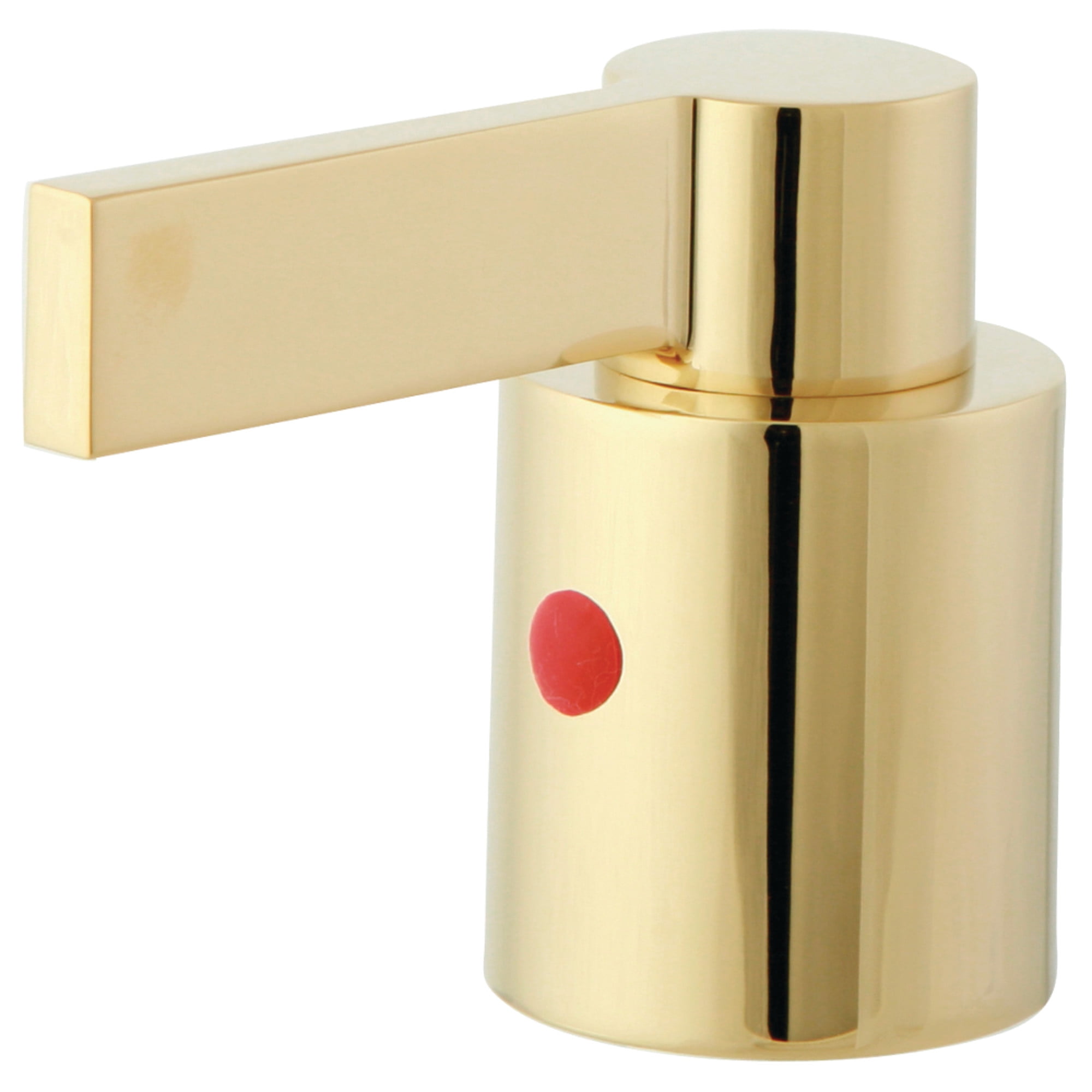 Kingston Brass FSC8922NDL NuvoFusion Widespread Bathroom Faucet with Brass Pop-Up, Polished Brass