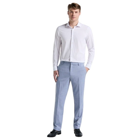 Perry Ellis Portfolio Mens Modern fit Dress Pants 38 / 30 Blue Sharkskin