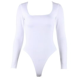 New V-neck Long Sleeve Pitted Bodysuit New V-neck Long Sleeve Pitted Bodysuit