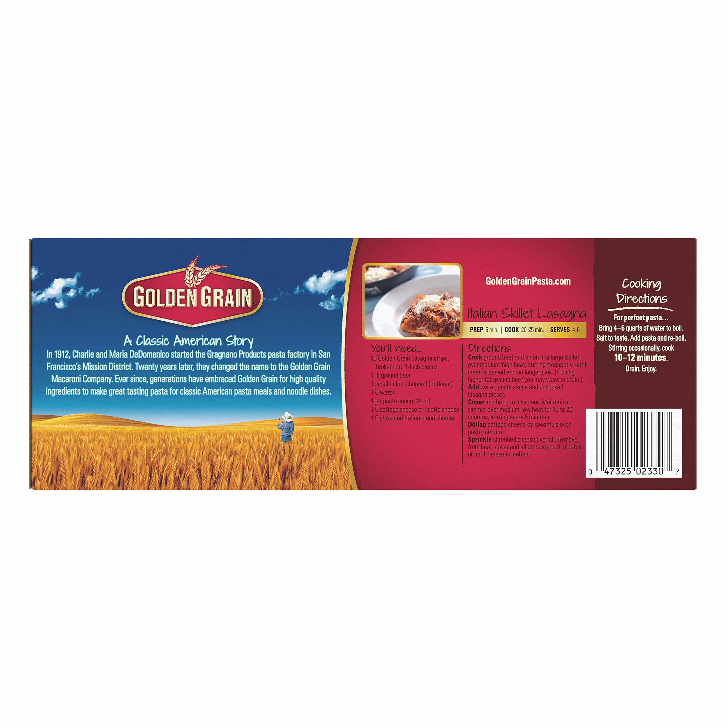 (4 pack) Golden Grain Lasagna, 16 oz