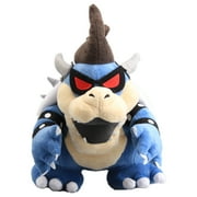uiuoutoy Dark Bowser Plush Toy Blue Koopa Stuffed Doll 12'' Figure