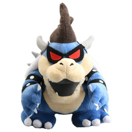 uiuoutoy Dark Bowser Plush Toy Blue Koopa Stuffed Doll 12'' Figure