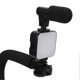 thumbnail image 4 of Handheld Video Camera Stabilizer with LED Light Microphone Portable U Shape Camera Stabilizer, 4 of 4