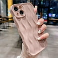 thumbnail image 3 of Water Ripple Pattern Case for iPhone 14 Soft TPU Shockproof Camera Protective Back Cover for Women Girl Curly Wave Frame Phone Case for iPhone 14 6.1 Inch Pink, 3 of 11