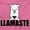 Light Pink, variant on Llamaste Namaste Spiritual Llama Womens Slim Fit Graphic Tee Brisco Brands L