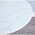thumbnail image 3 of Modern Dining Table,24 Inch Round Table,MDF Top and Steel Base Tulip Round Kitchen Table,Coffee Table for Living Room,White Marble, 3 of 7
