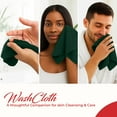 thumbnail image 3 of RIVERSIDE 12 Pack Luxury Washcloths 12x12 with Soft Cotton 400 GSM Quick Dry and Absorbent for Face & Body - Hunter Green, 3 of 8