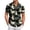 Black, variant on HAJWOH Hawaiian Shirt for Men Casual Button Down Short Sleeve Summer Beach Shirts Loose Fit Floral Print Tropical Tops