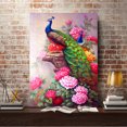thumbnail image 5 of 30 x 40 cm, El Pavo Real Pintura De Diamante Pintura De Bordado De Diamante Lienzo Pintura 5D Niño Adulto Lote De Diamantes De Imitación Rompecabezas Dibujo Decoración De Pared Dormitorio, 5 of 5
