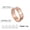 Rose Gold, variant on Minimalist Phase of the Moon Rings Geometric Crescent Moon Finger Ring Gifts